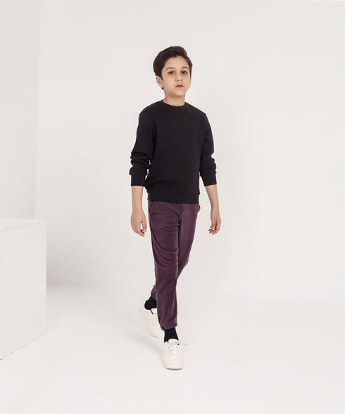 Boys' Basic Waffle Knit Shirt