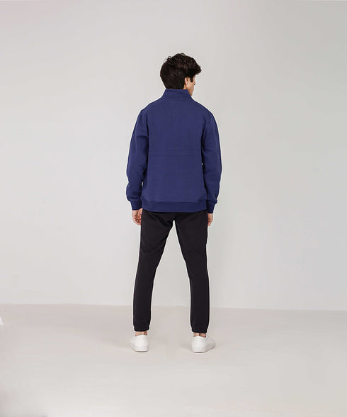 Men's Half Zip Mock Neck