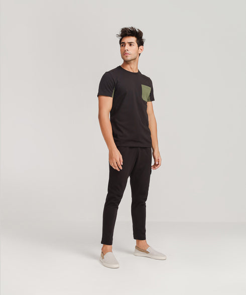 Men's Contrast Athleisure Set