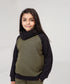 Girls' Raglan Waffle Knit Shirt