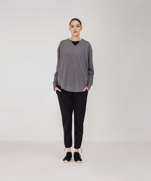 Women's Raw Waffle Knit Shirt