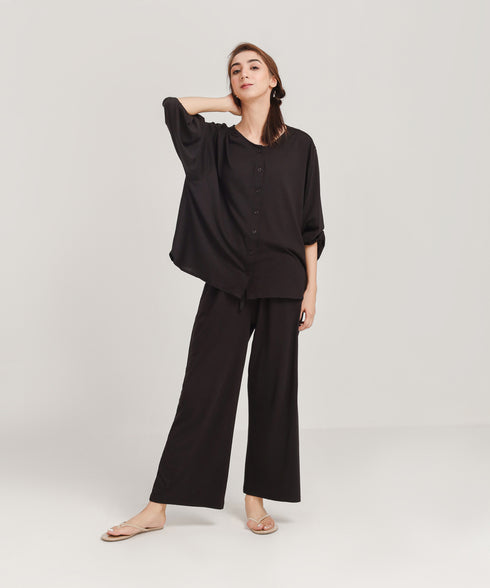 Women's Button Down Loungewear Set