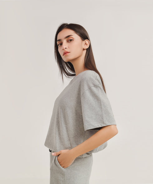 Women's Cropped Loungewear Set