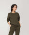 Women's Basic Waffle Knit Shirt