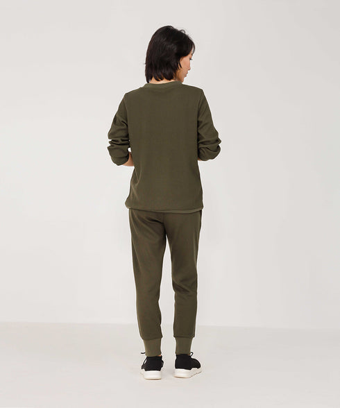 Women's Basic Waffle Knit Shirt