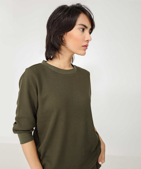Women's Waffle Knit Set