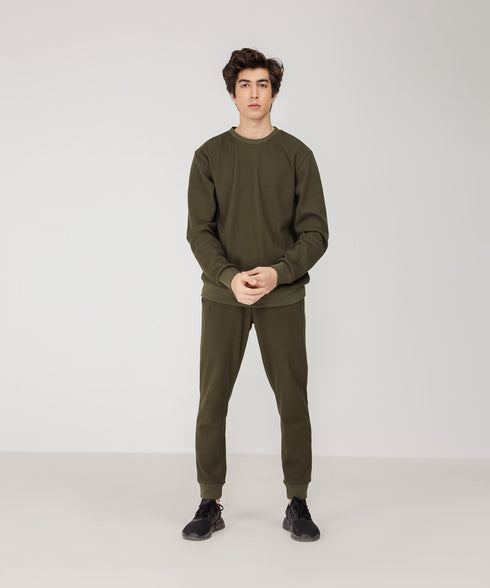Men's Basic Waffle Knit Set