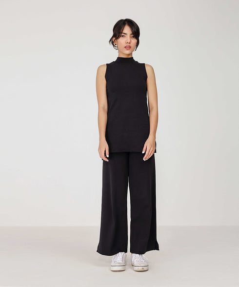 Women's Sleeveless Ribbed Set