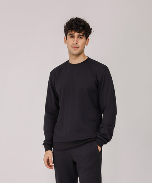 Men's Basic Waffle Knit Shirt