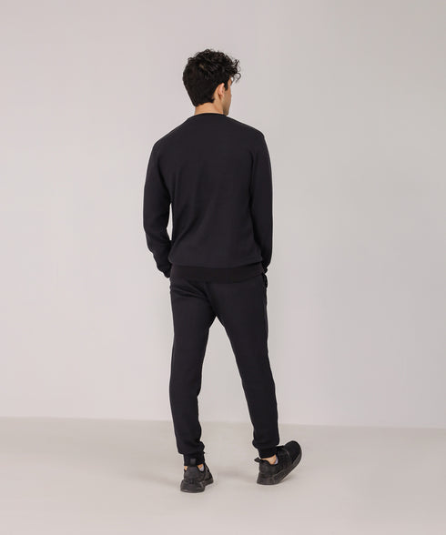 Men's Basic Waffle Knit Shirt