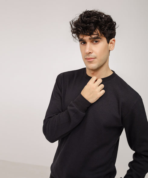 Men's Basic Waffle Knit Set