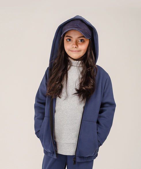 Girls' Double Knit Spacer Jacket