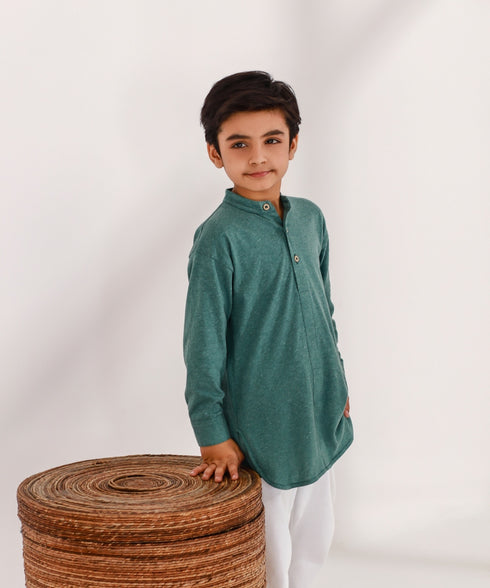 Kids' Melange Tunic Shirt
