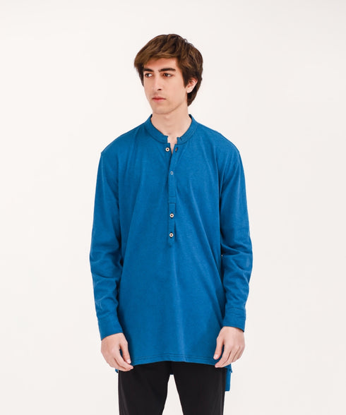 Men's Snap Button Tunic Shirt