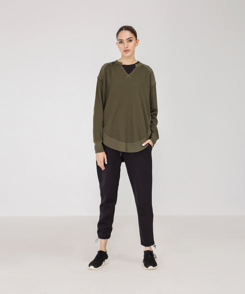 Women's Raw Waffle Knit Shirt
