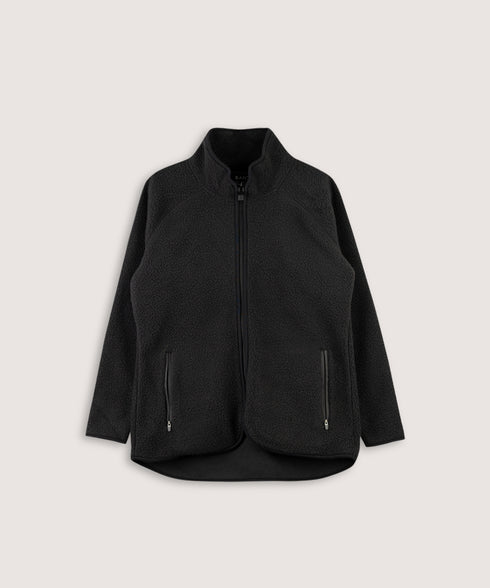 Women's Mock Neck Sherpa Jacket