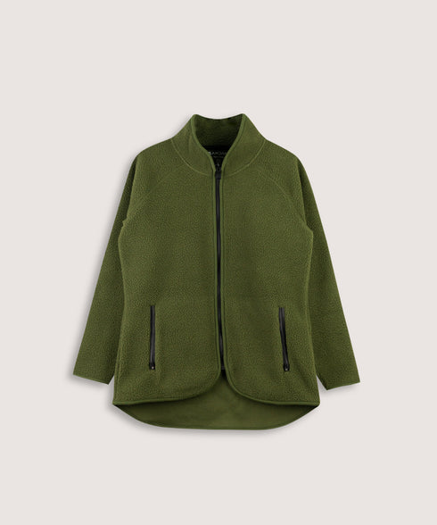 Women's Mock Neck Sherpa Jacket