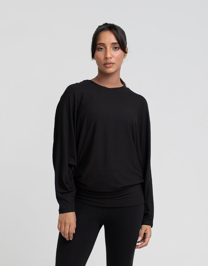 Women's Modal Rib Draped Top