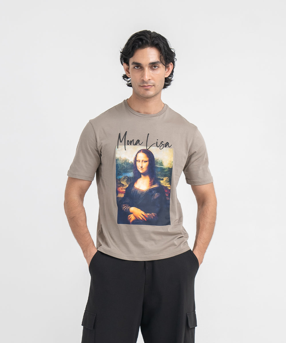 Men's Mona Lisa Boxy Tee – Bandana