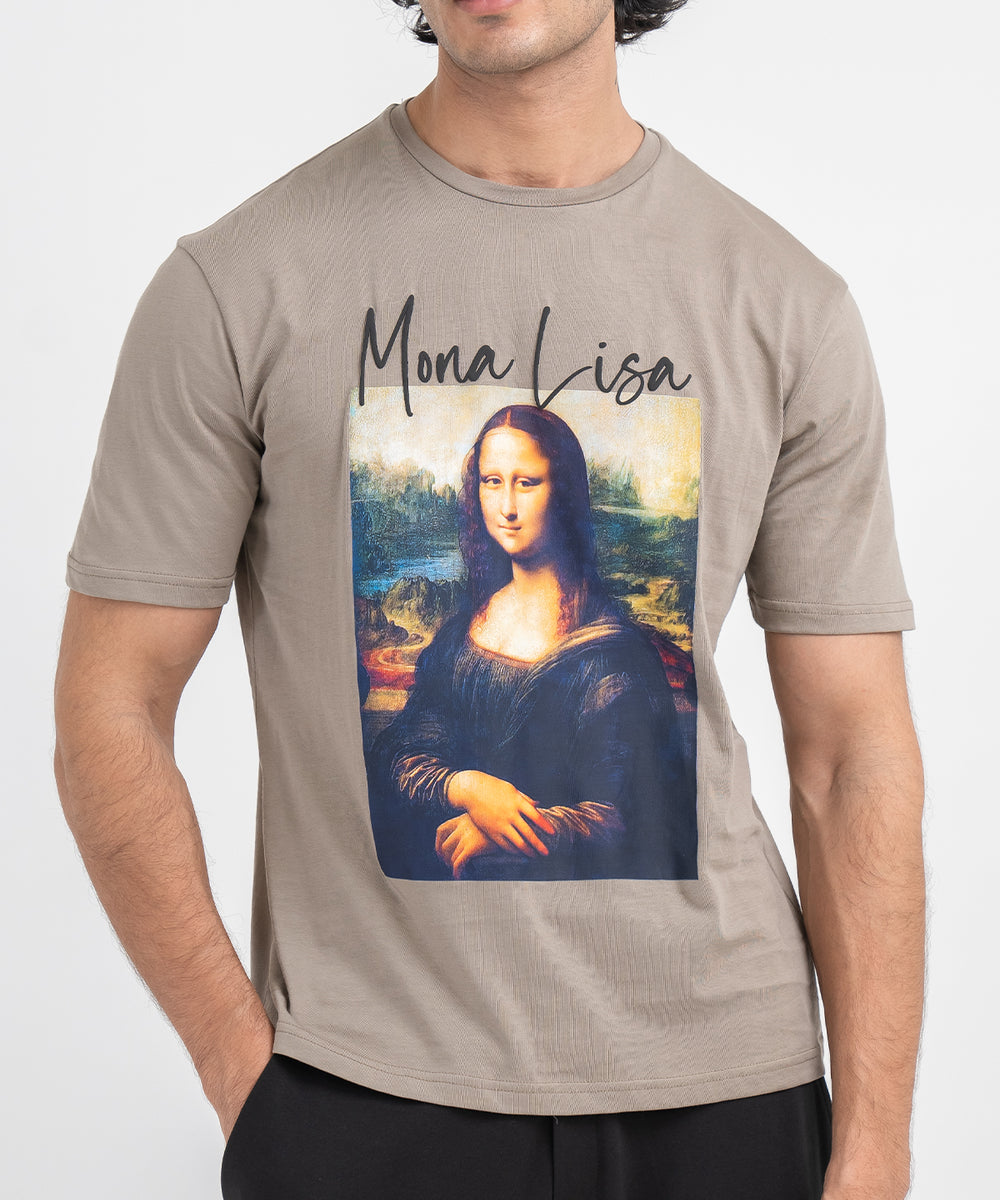 Men's Mona Lisa Boxy Tee – Bandana