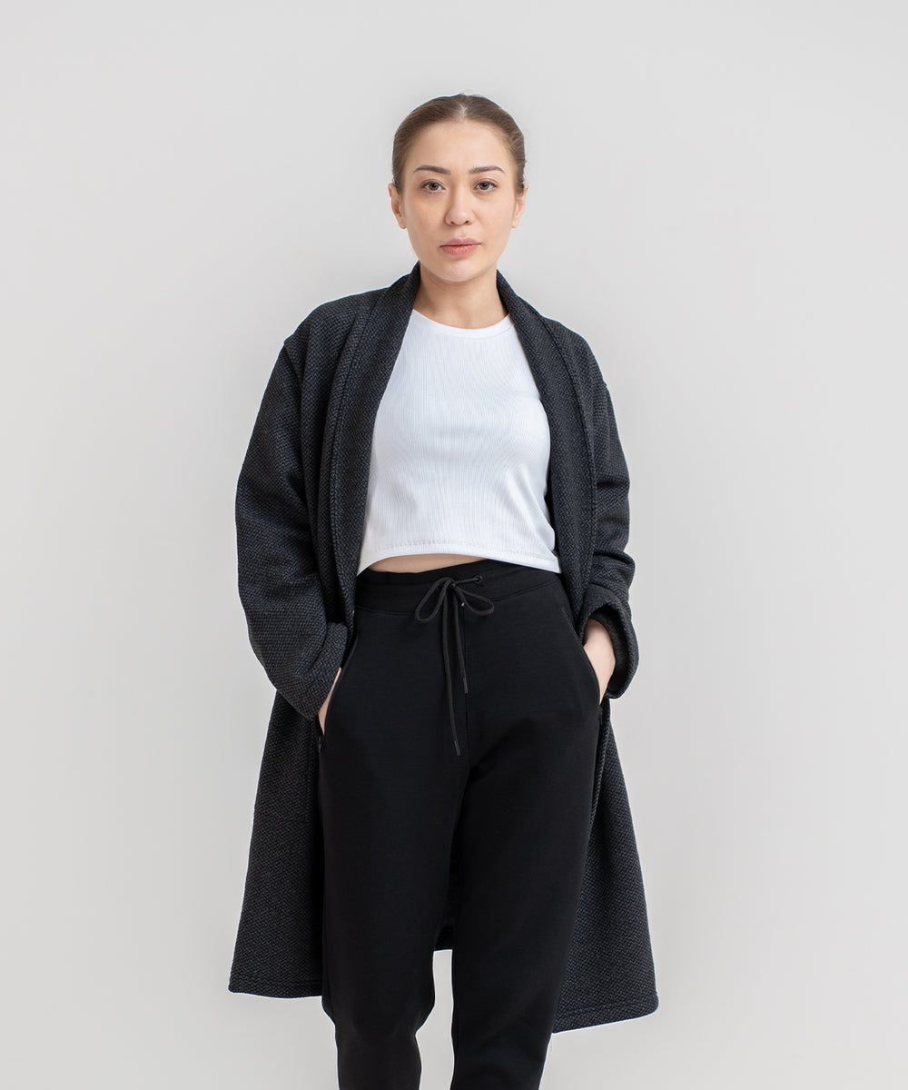 Women's Fleece Overlap Cardigan – Bandana