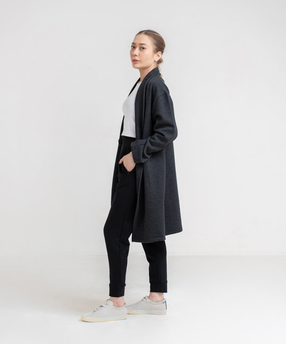 Women's Fleece Overlap Cardigan – Bandana